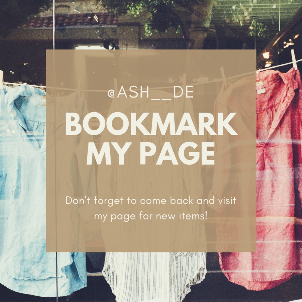 Bookmark my closet here